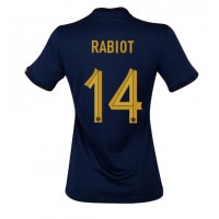 Camisa de time de futebol França Adrien Rabiot #14 Replicas 1º Equipamento Feminina Mundo 2022 Manga Curta
